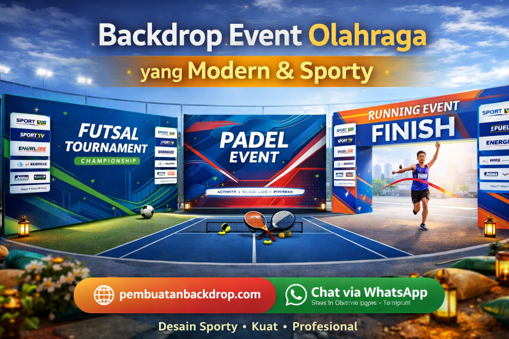 backdrop event olahraga