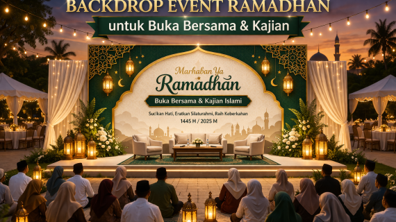 Backdrop Event Ramadhan untuk Buka Bersama & Kajian
