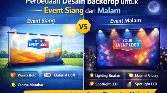 Perbedaan Desain Backdrop untuk Event Siang dan Malam