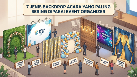 7 Jenis Backdrop Acara yang Paling Sering Digunakan