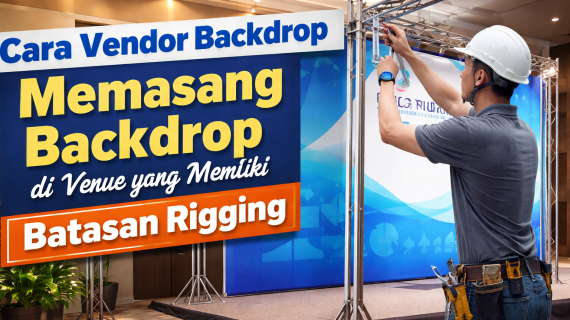 Cara Vendor Memasang Backdrop yang Memiliki Batasan Rigging