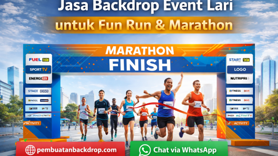 Jasa Backdrop Event Lari untuk Fun Run & Marathon