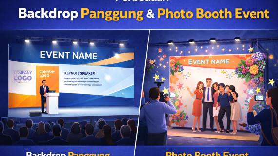 Perbedaan Backdrop Photo Booth dan Backdrop Panggung Event